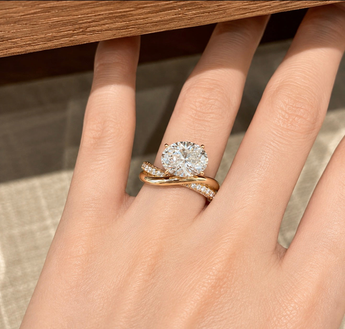 Brilliant Solitaire Gold Ring ✨316L stainless steel