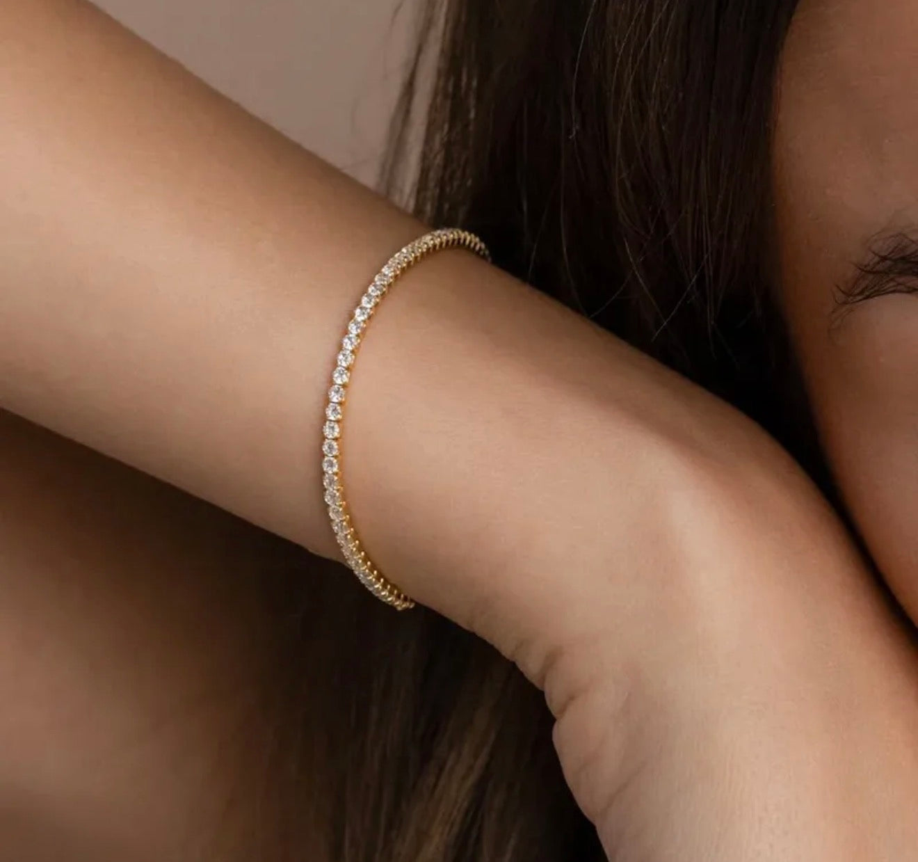 The Grace Tennis Bracelet – 18K Gold Plated
