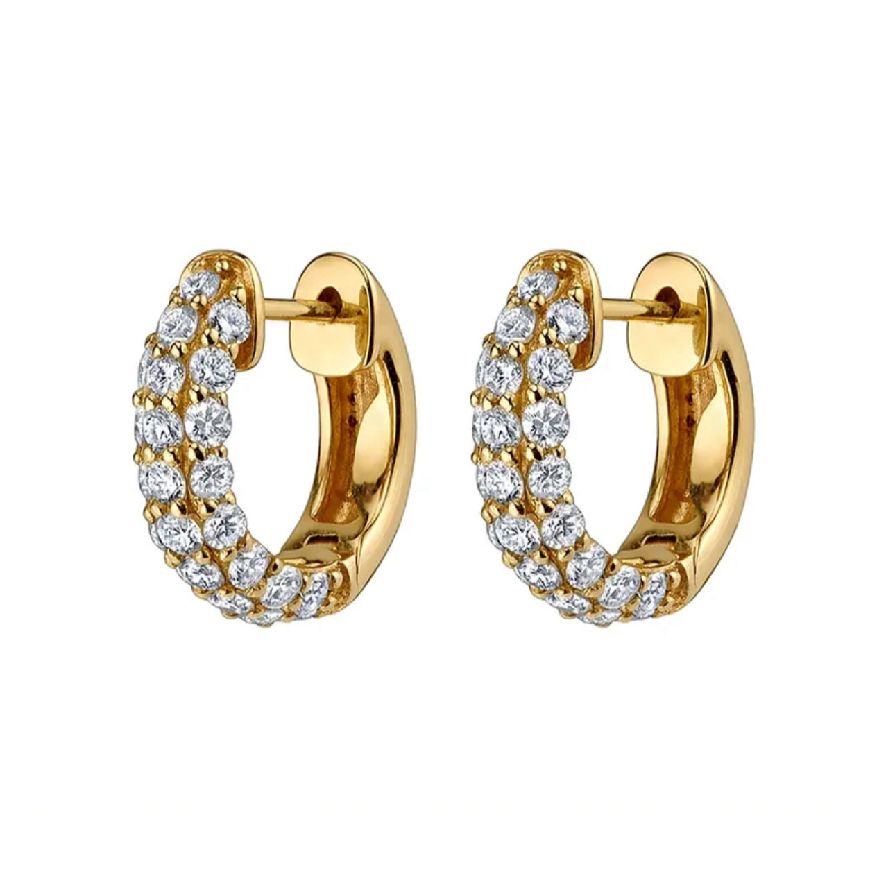 Causal wear 304 stainless steel 18k gold plated earrings