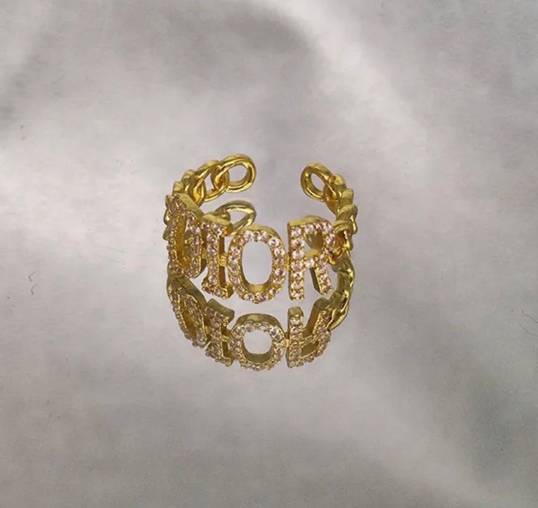 Dior Statement Ring ✨18k gold plated stainless