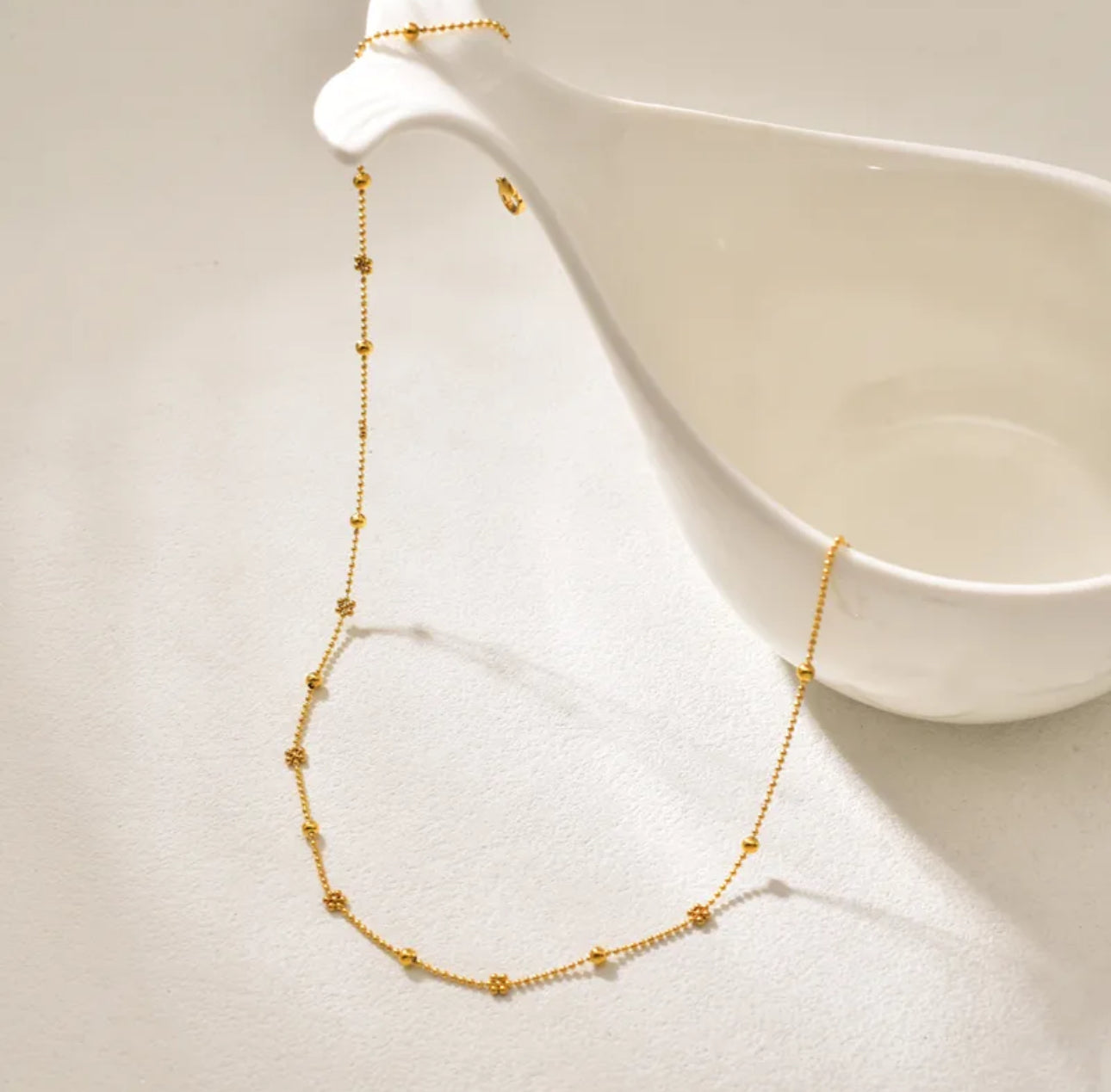 Luxurious style 304 stainless steel 18k gold plated necklace chain