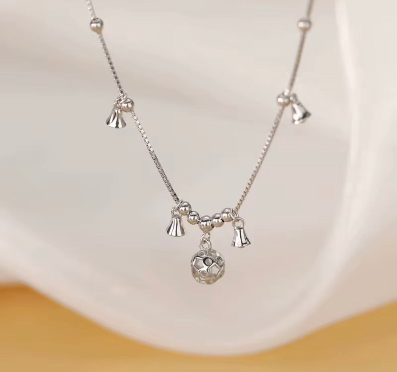 925 sterling silver bell anklet chain ancient-style sexy anklet