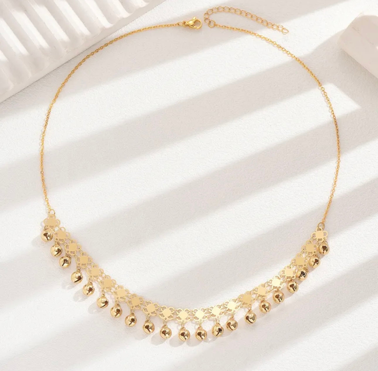 18k gold plated elegant vintage style vacation tassel flower pendant necklace