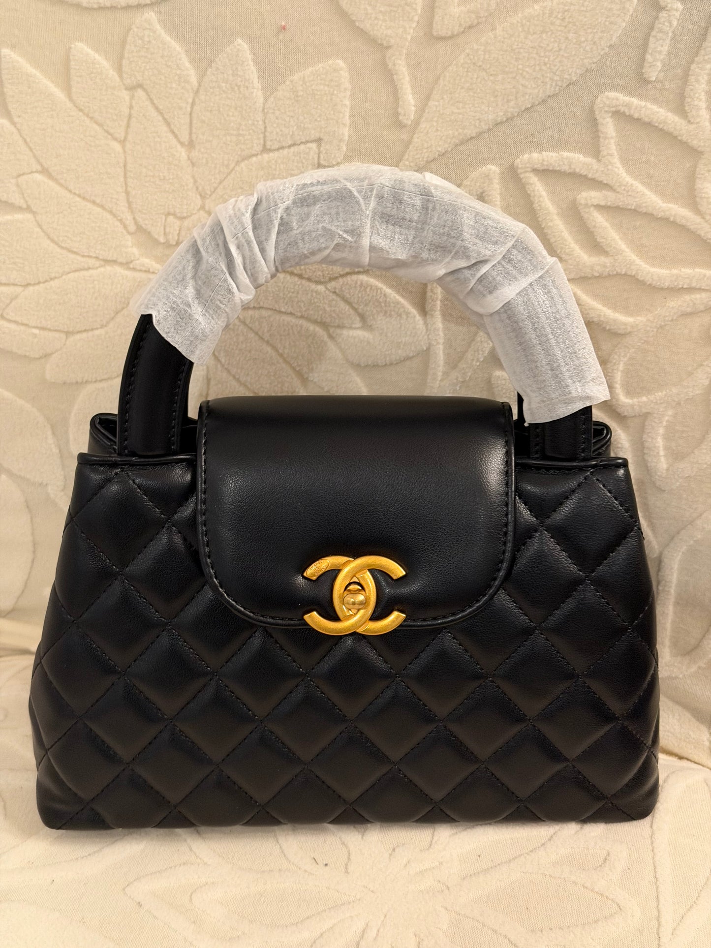 Chanel Black Handbag | Premium Quilted Design | Gold CC Lock | Luxury Quality