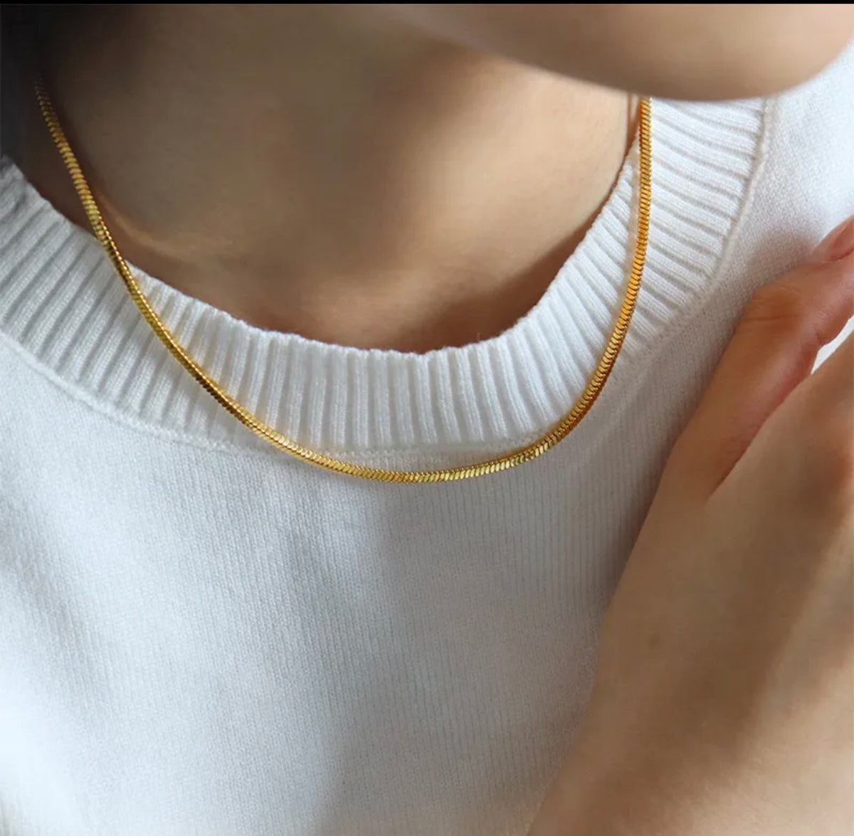Classic Gold Snake Chain Necklace ✨316L stainless steel 18k gold plated