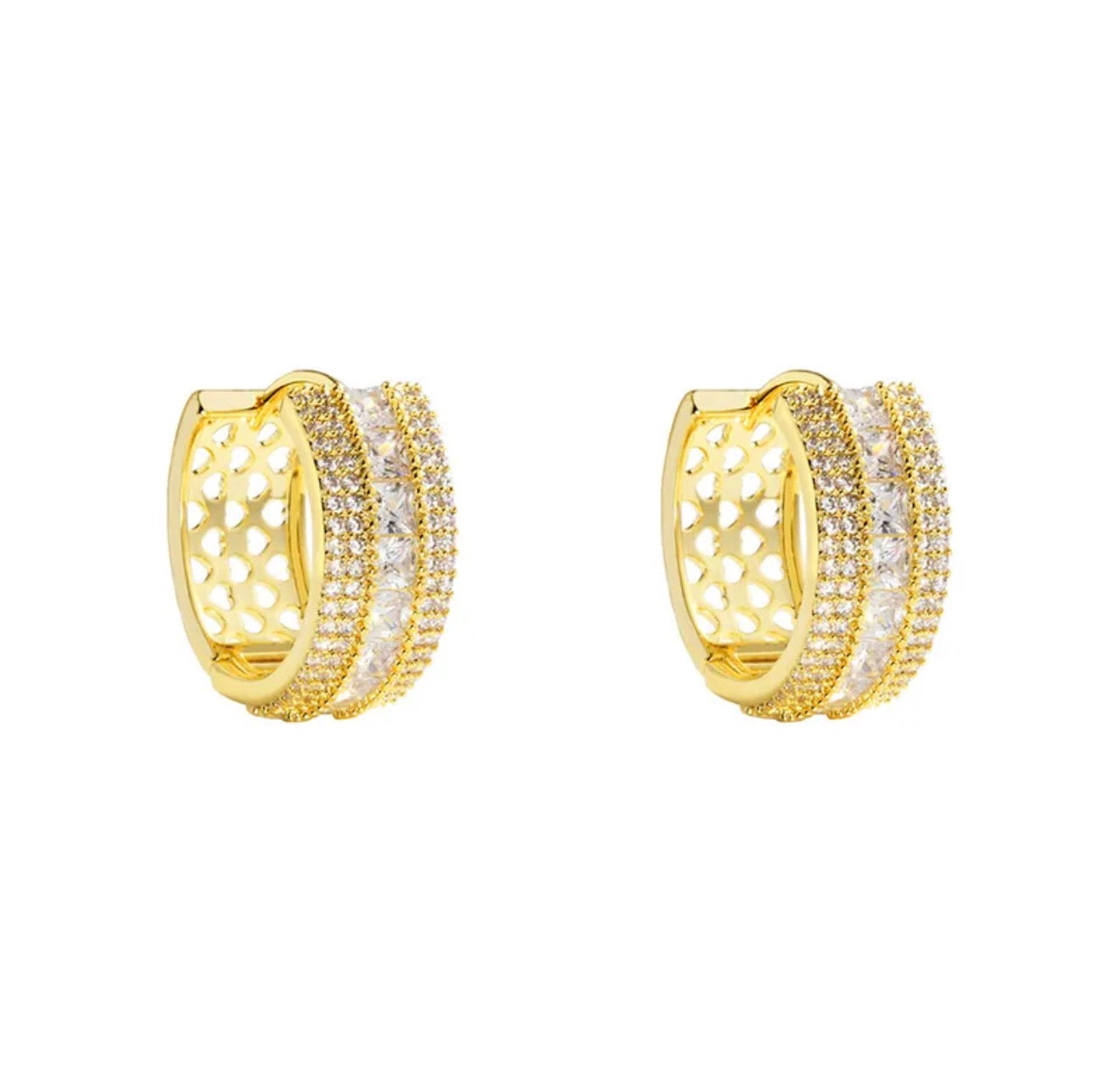 Everyday Glam Hoops 18k gold plated stainless