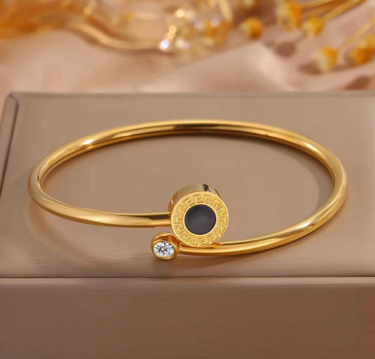 Greek Eye Gold Bracelet – Timeless Elegance 18k gold plated stainless