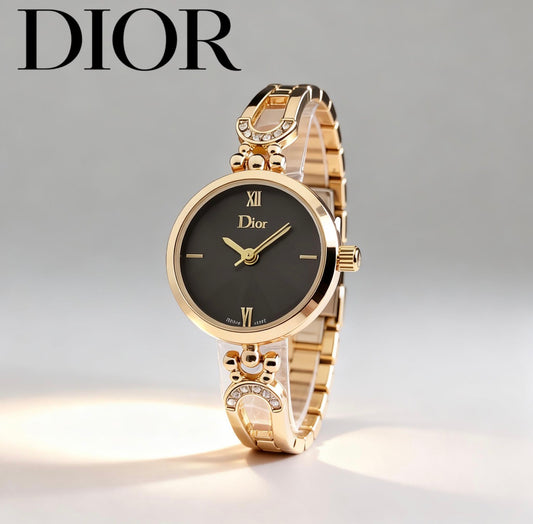 Dior Noir Luxe Timepiece in perium quality stainless waterproof