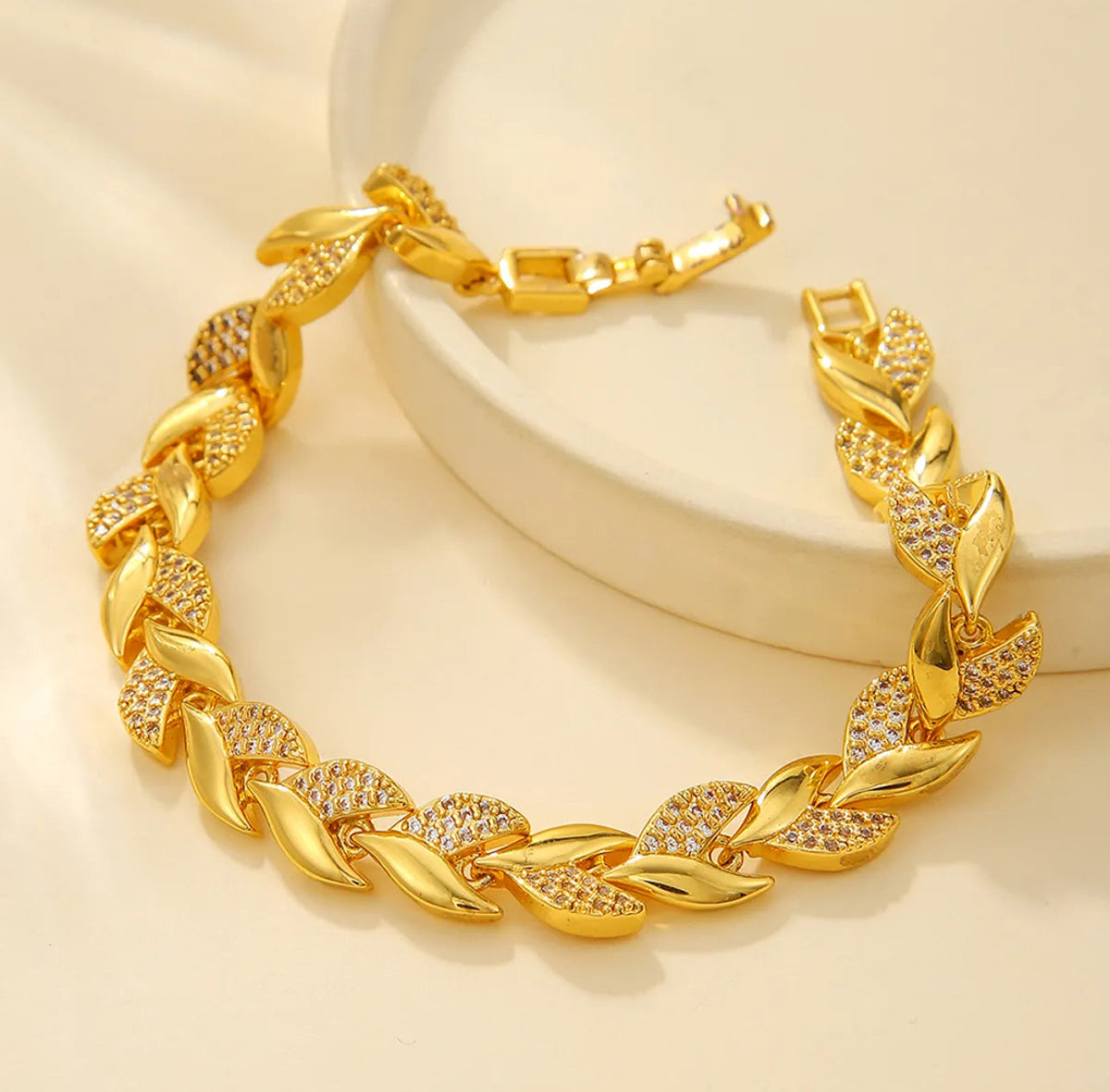 Luxurious style stainless steel bracelet (two)