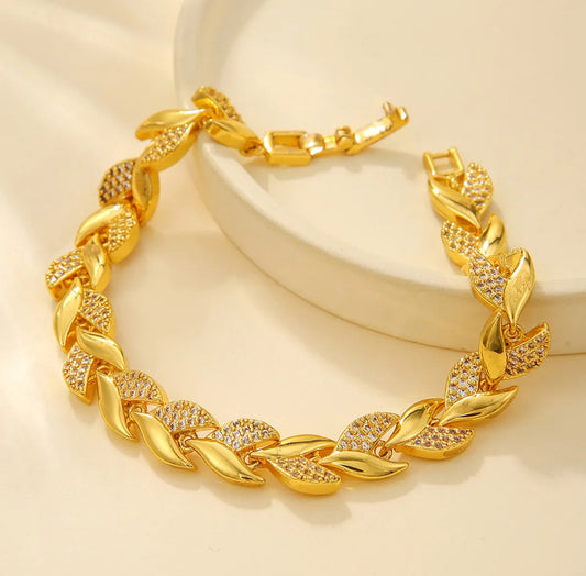 Luxurious style stainless steel bracelet (two)