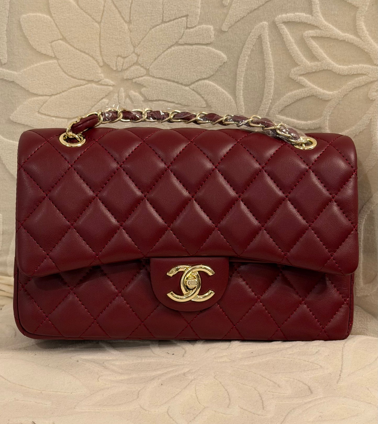 Chanel Quilted Shoulder Bag | Premium Leather Finish | Gold CC Style Lock