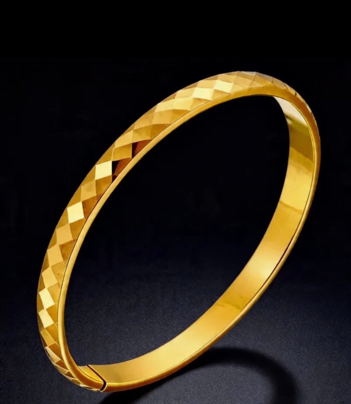 Golden Facet Bangle ✨18k gold plated stainless in real gold look