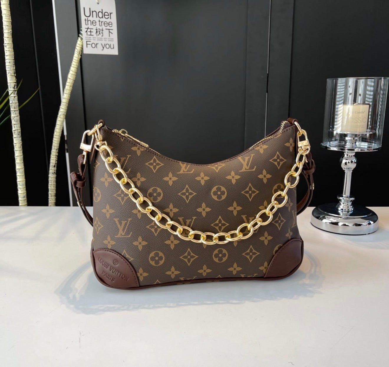 LV perium quality shoulder bag with higher quality chain