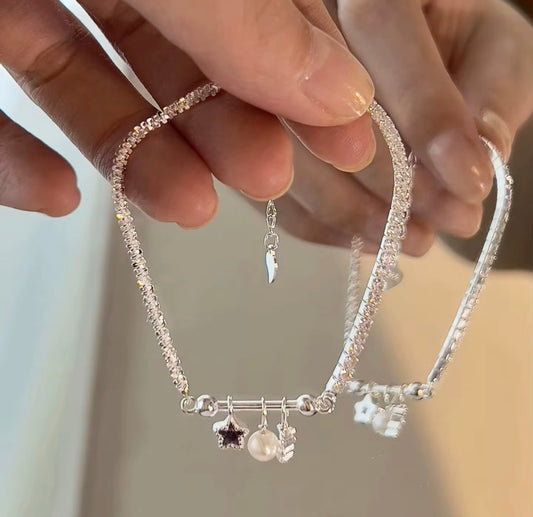 925 sterling silver super precious charm bracelet