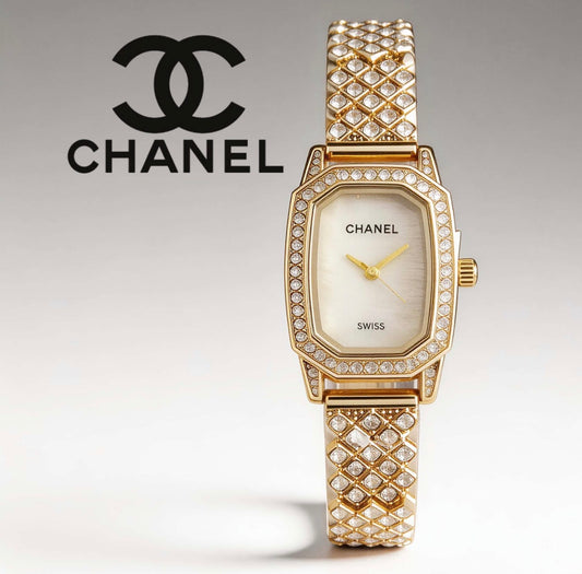 Golden Grace Crystal Luxe Watch in perium quality stainless waterproof