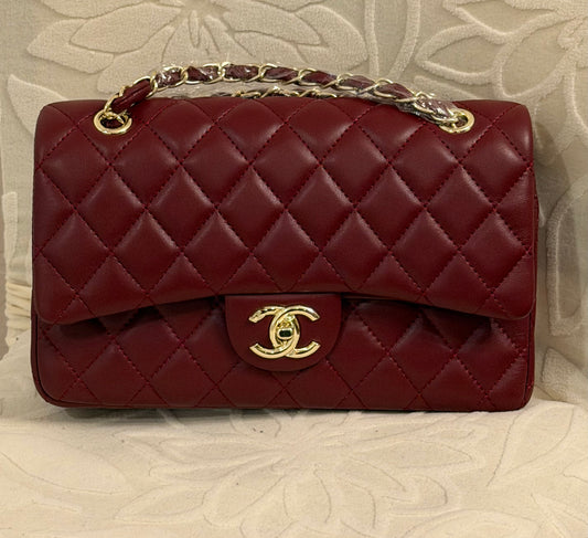 Chanel Quilted Shoulder Bag | Premium Leather Finish | Gold CC Style Lock