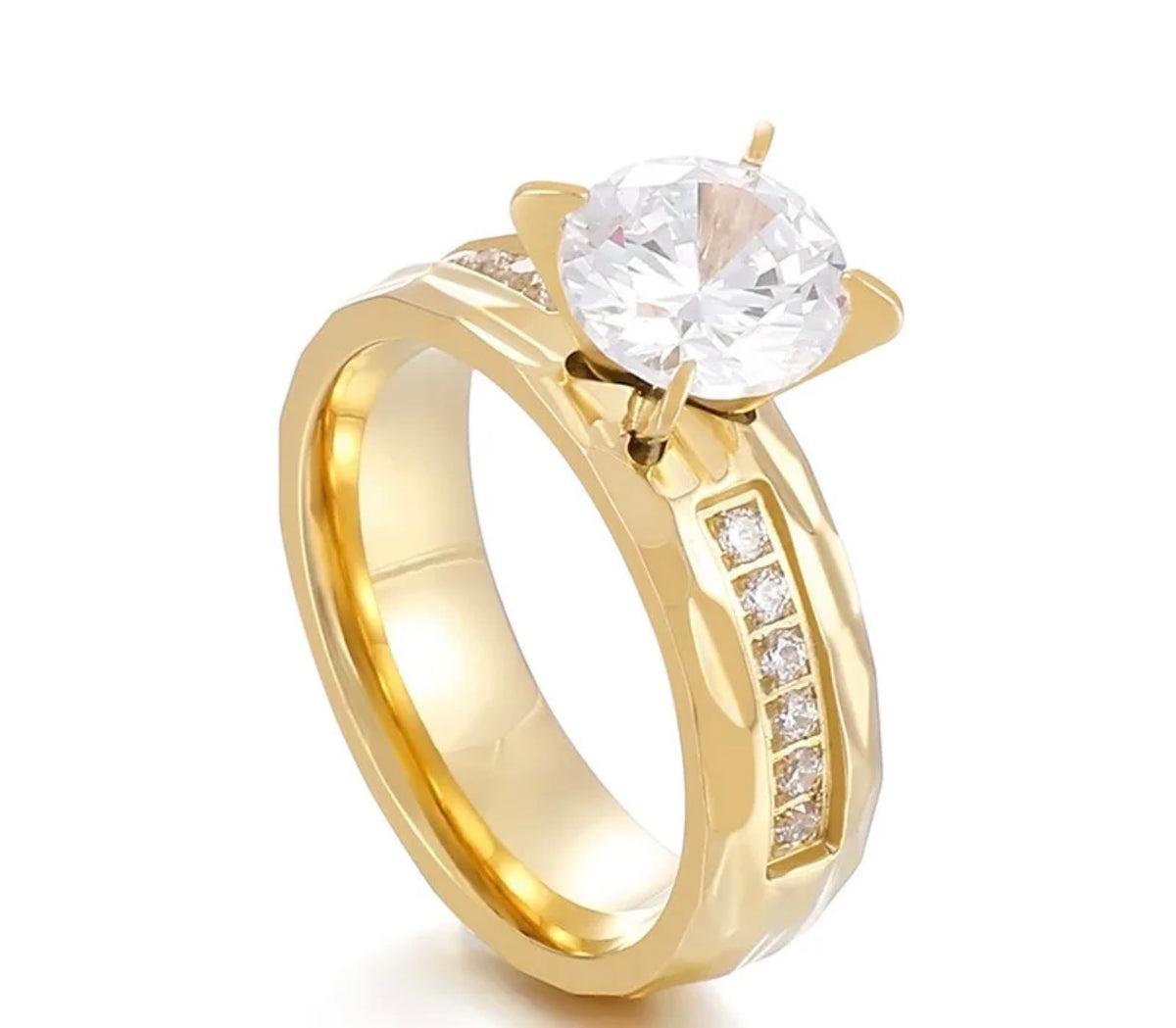Crystal Crown Ring✨18k gold plated 316L stainless steel