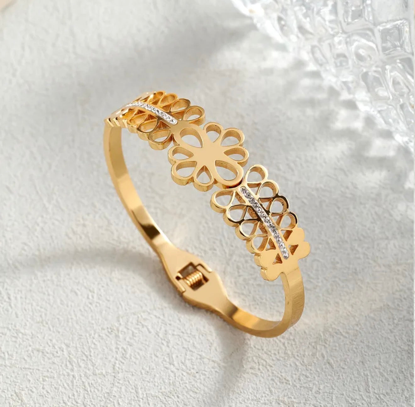 Maison Floral Luxe Gold Bracelet 18k gold plated stainless steel
