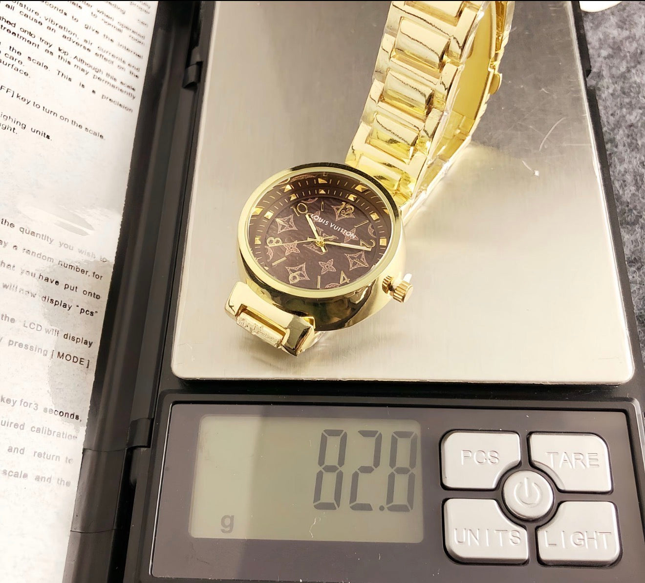 Classic Monogram Glow LV Watch in perium quality stainless
