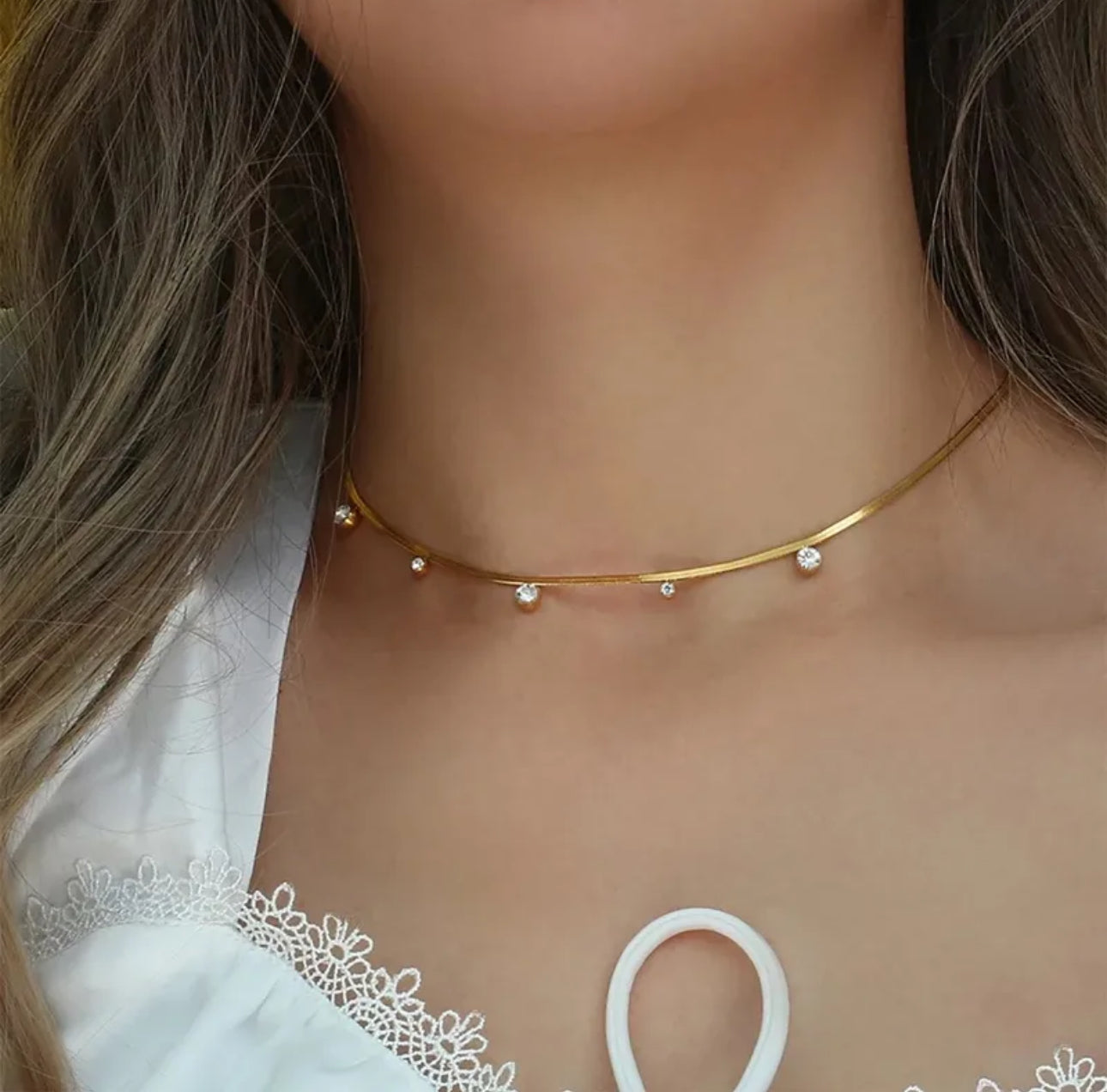Simple daily wear unique chain 304 stainless steel 18k gold plated