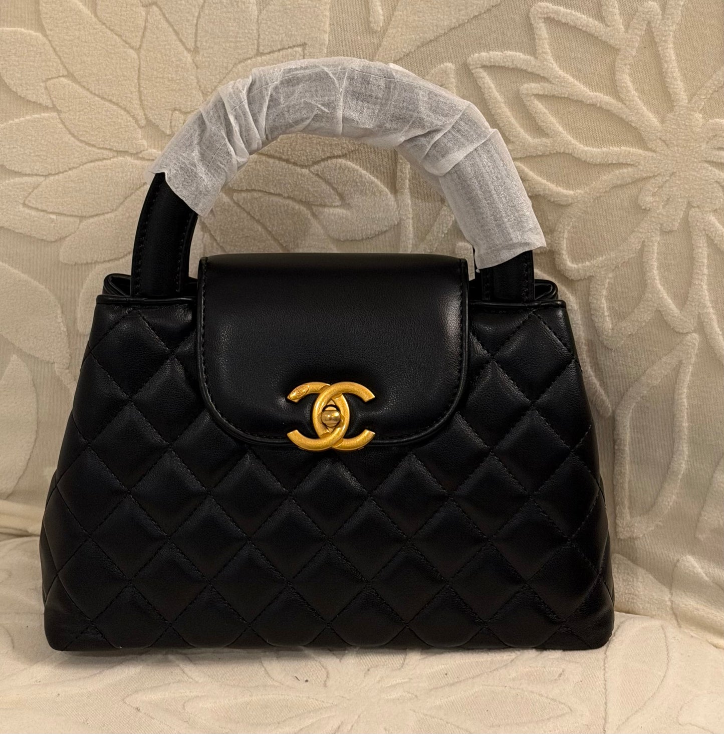 Chanel Black Handbag | Premium Quilted Design | Gold CC Lock | Luxury Quality