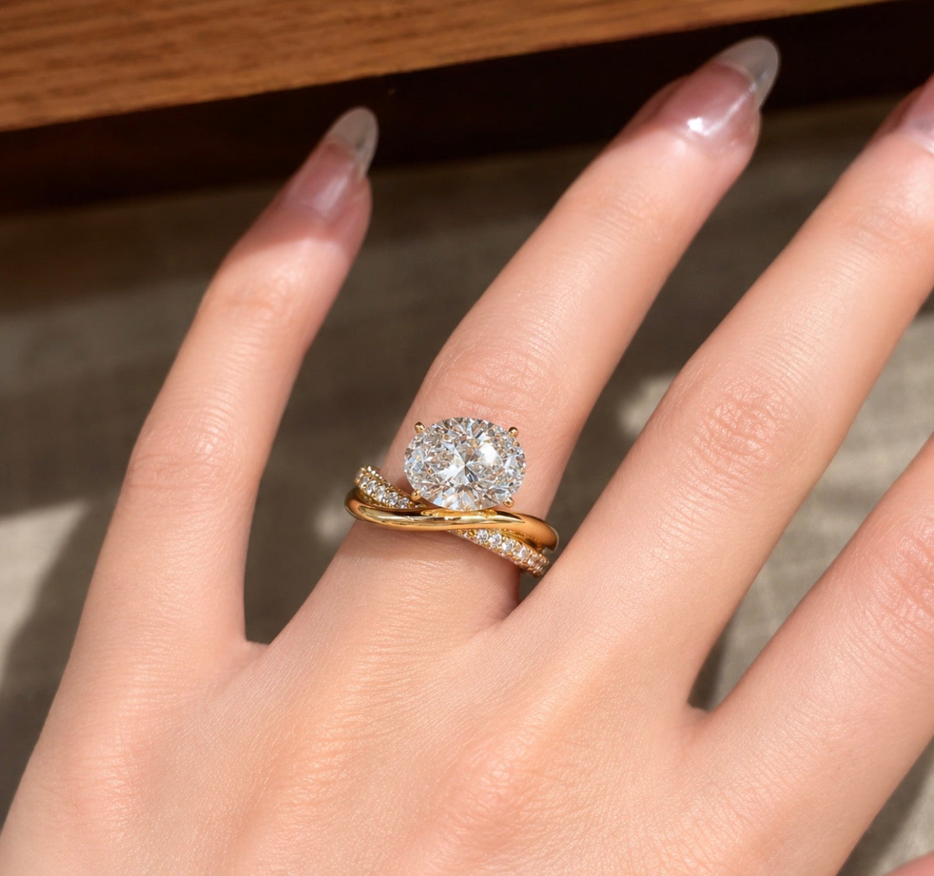 Brilliant Solitaire Gold Ring ✨316L stainless steel