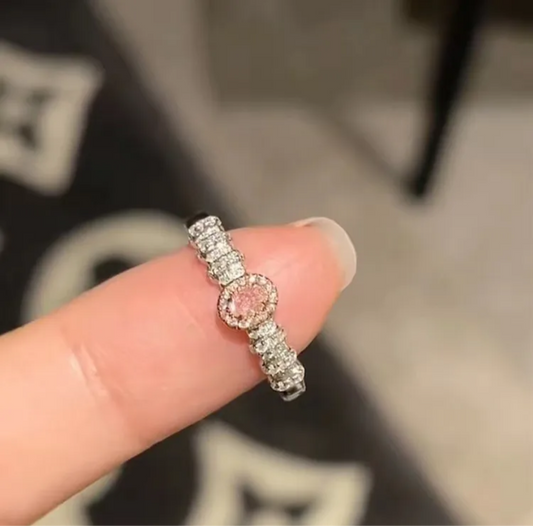 Cute pink stone ring