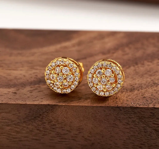 Celestial Glow Studs 304 stainless steel 18k gold plated