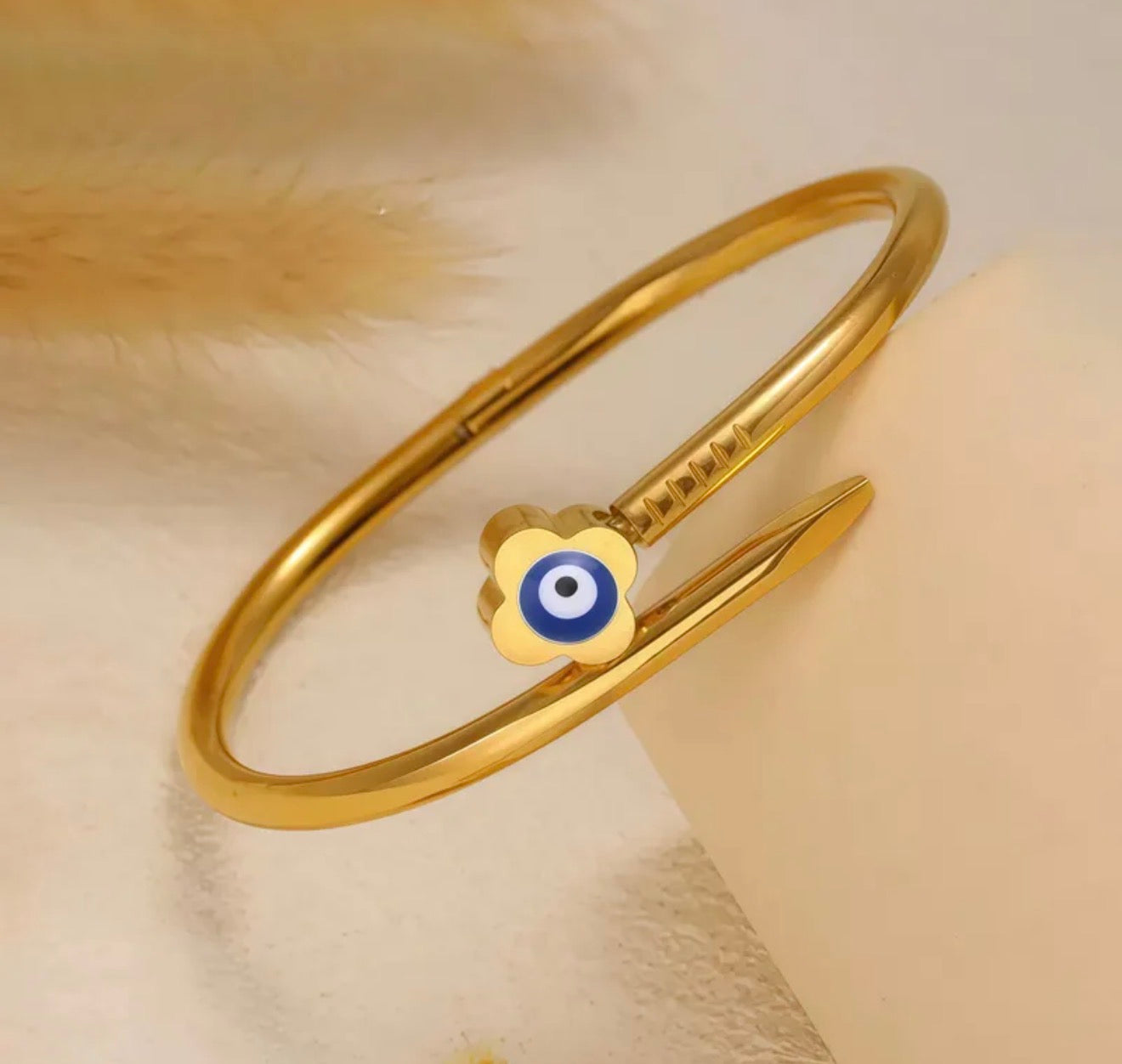 Golden Power Eye Bracelet stainless 18k gold plated