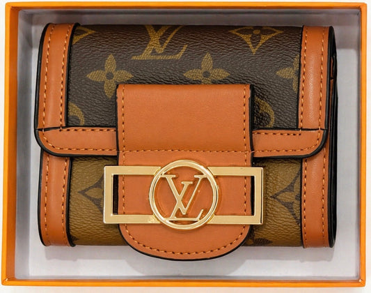 Lv high end leather wallet in perium quality