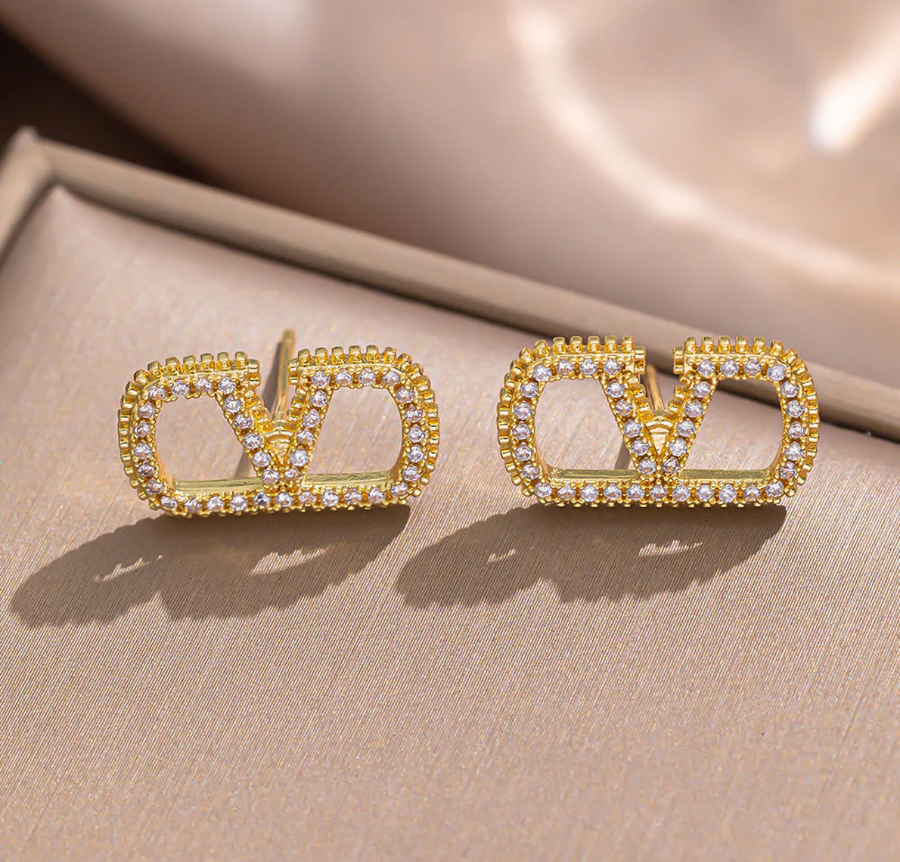 Luxurious style 304 stainless steel 18 k gold plated chain,earrings