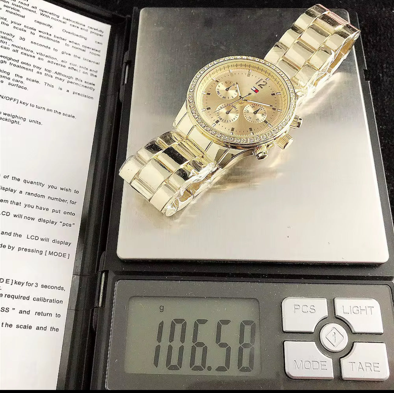 Tommy Hilfiger premium quilt stainless steel waterproof watch