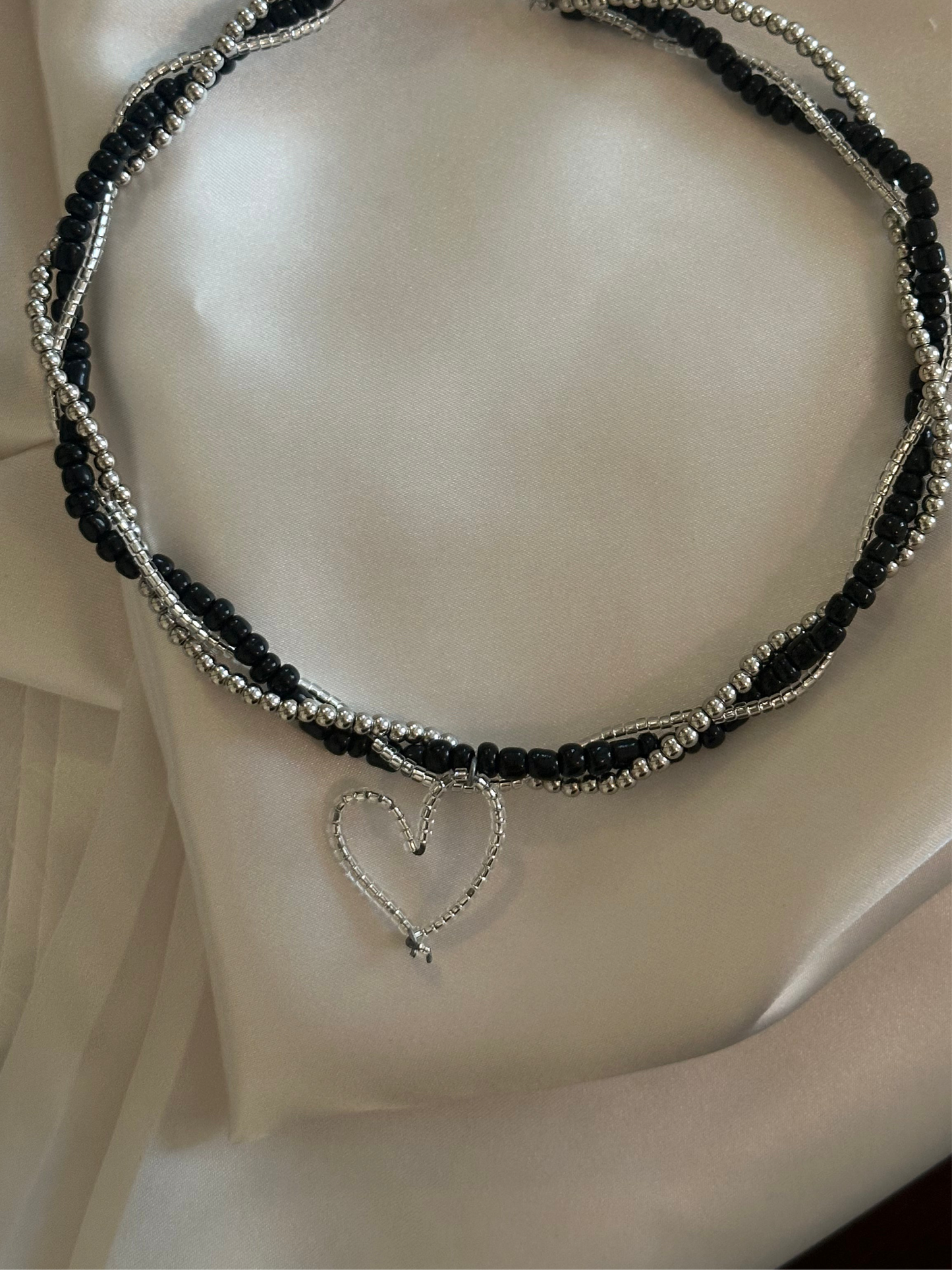 Elegent beads heart