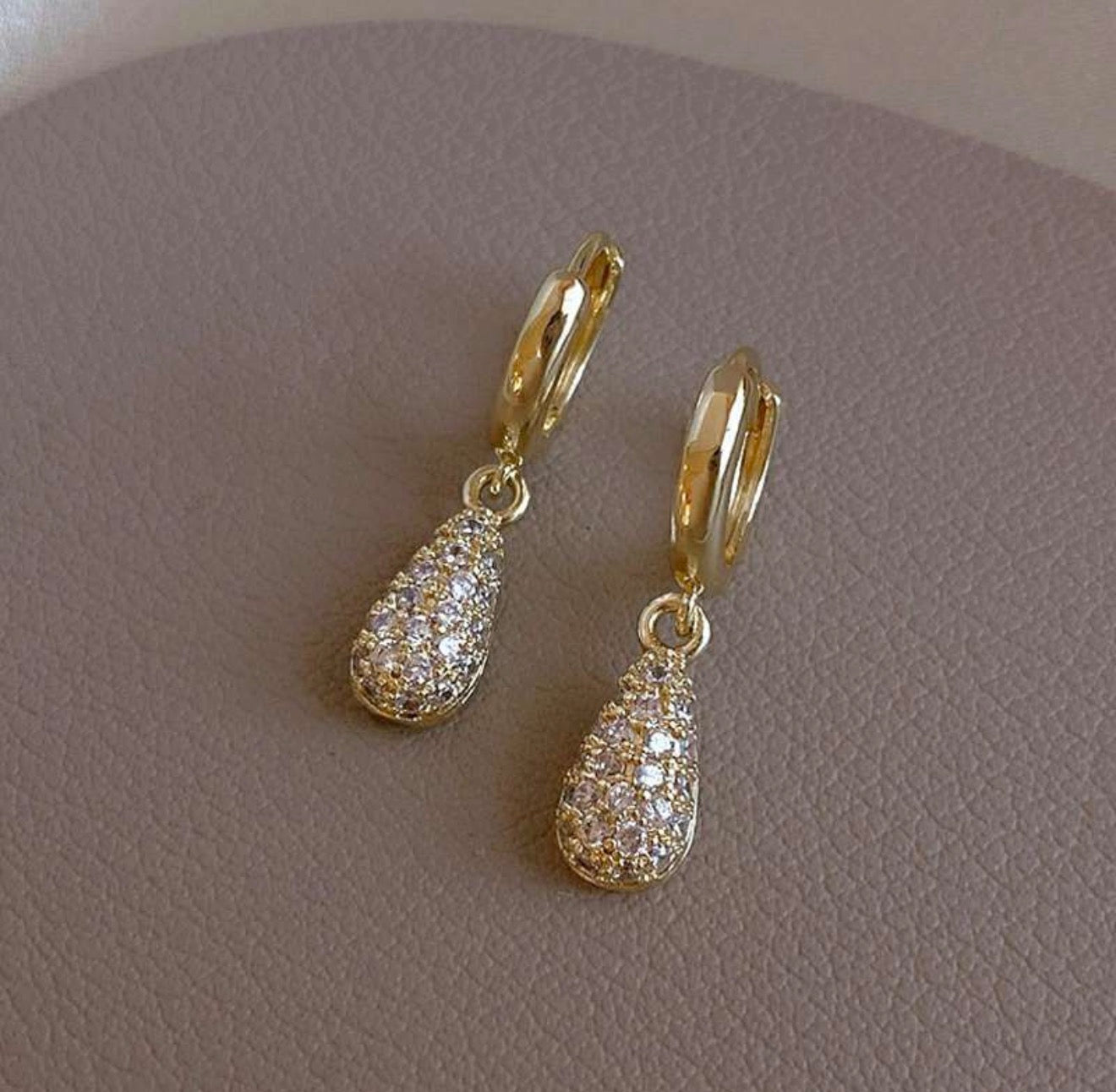 Celeste Spark Drop Earrings 18k gold plated stainless