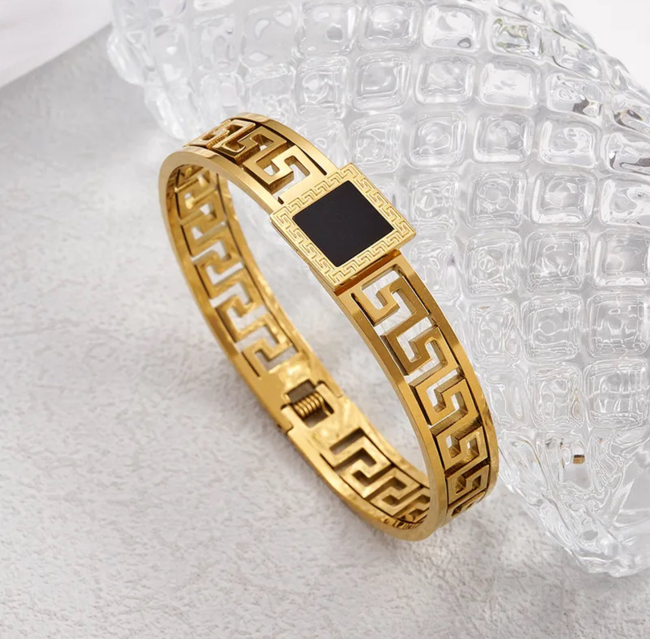 Greek Key Elegance Gold 18k gold plated bracelet