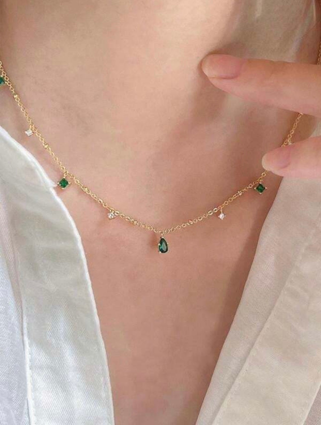 Elegant 304 stainless steel 18k gold plated chain