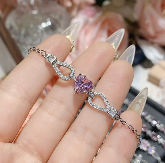 Purple stone pretty bracelet