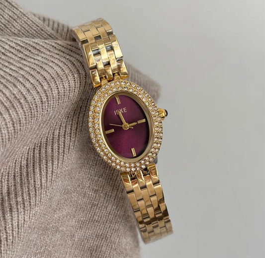 Ieke Luxe Oval Timepiece stainless steel water resistant