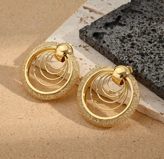 Eternal Glow Earrings 18k gold plated