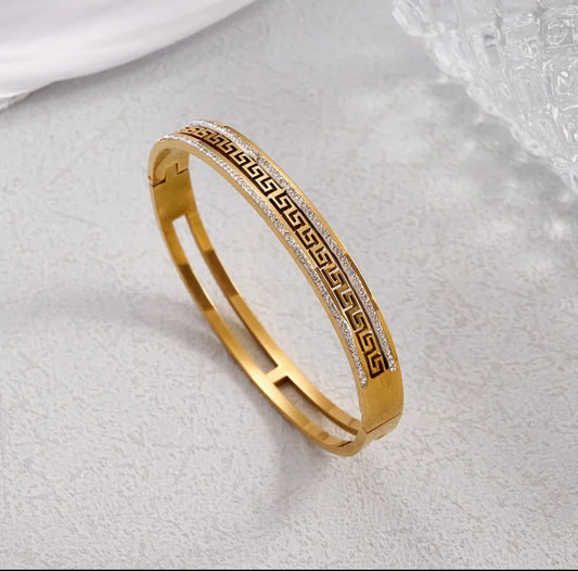 Golden Maze Elegance Bracelet 304 stainless steel 18k gold plated