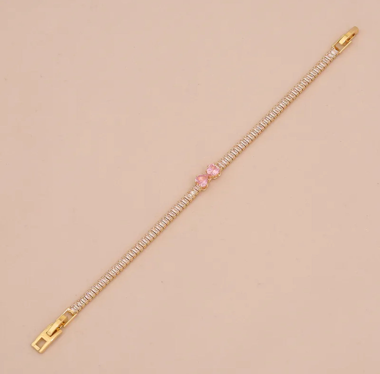 Pink bow cute bracelet