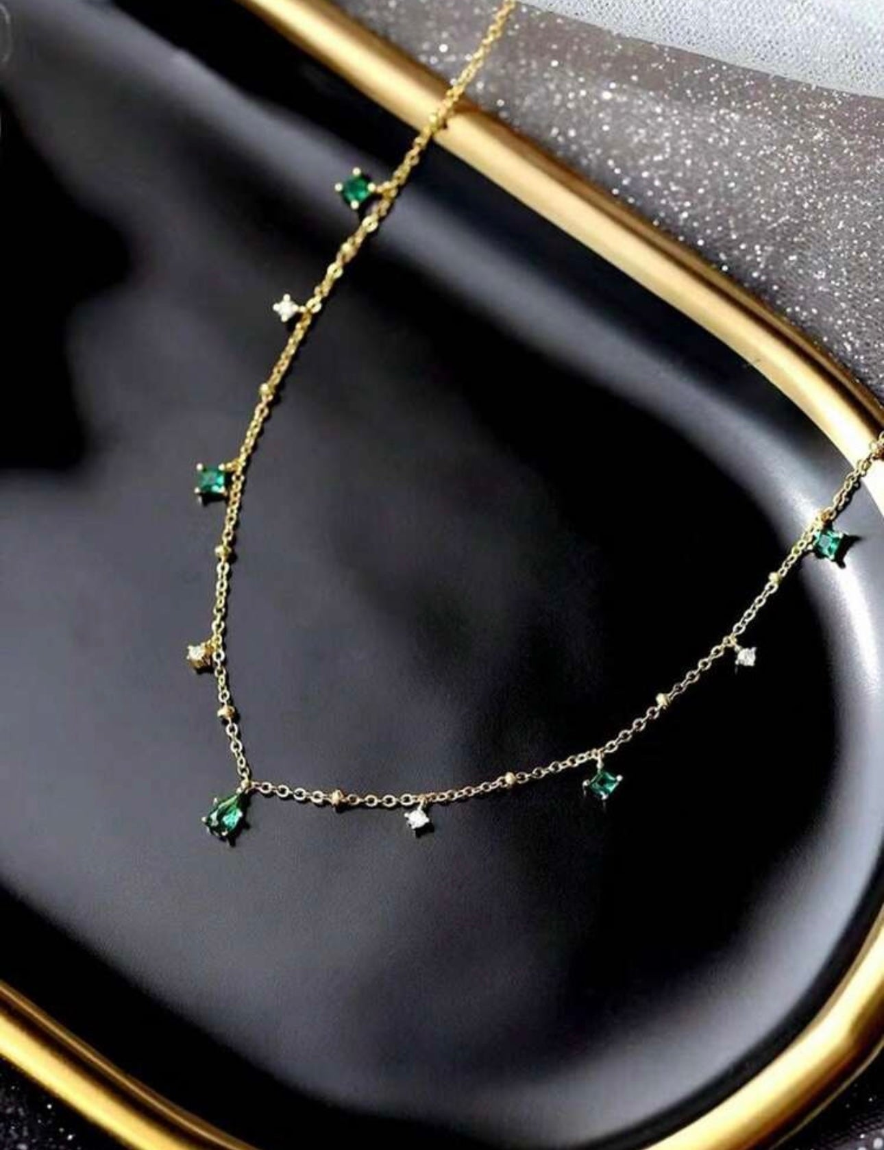Elegant 304 stainless steel 18k gold plated chain