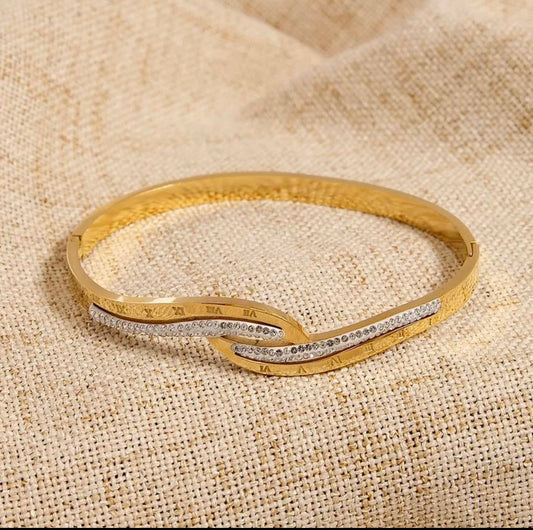 Romantic shine geometric 304 stainless steel 18k gold plated