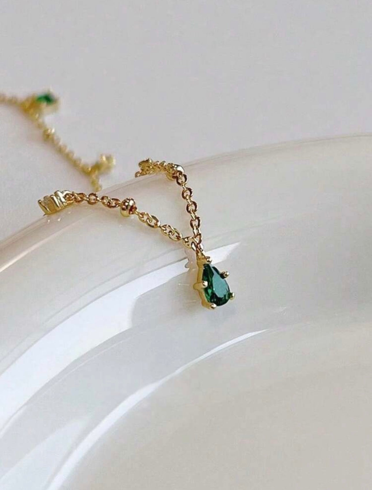 Elegant 304 stainless steel 18k gold plated chain