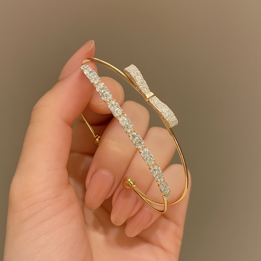 Crystal bow elegance