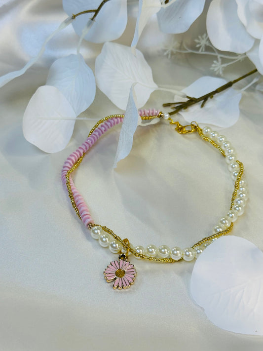 Pink flowers charm